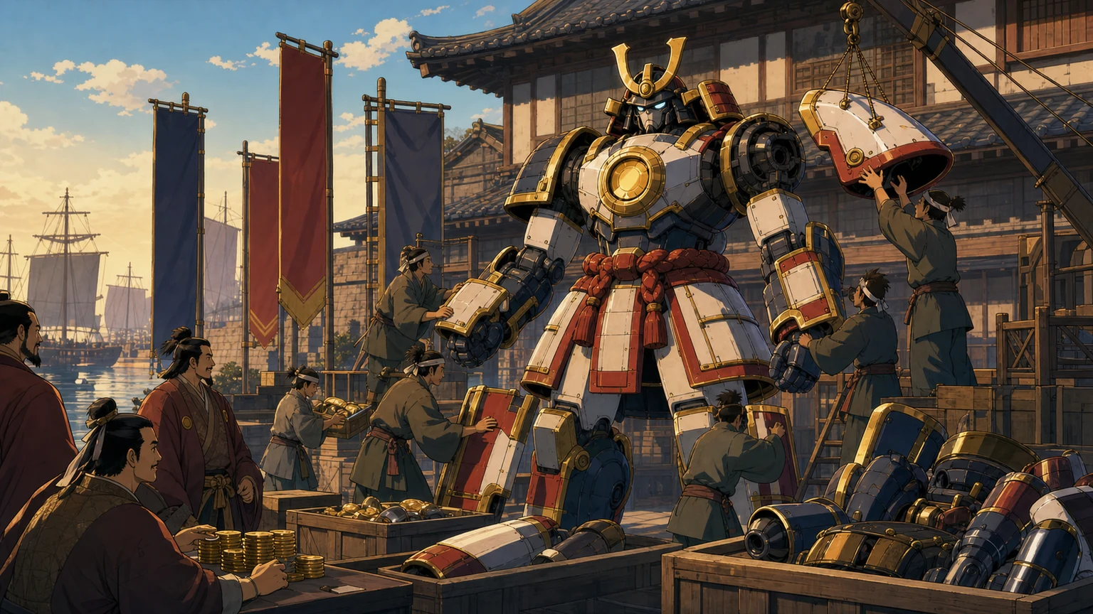 Sakai-za Innate Art — lubrication of gold and on-the-spot procurement illustration