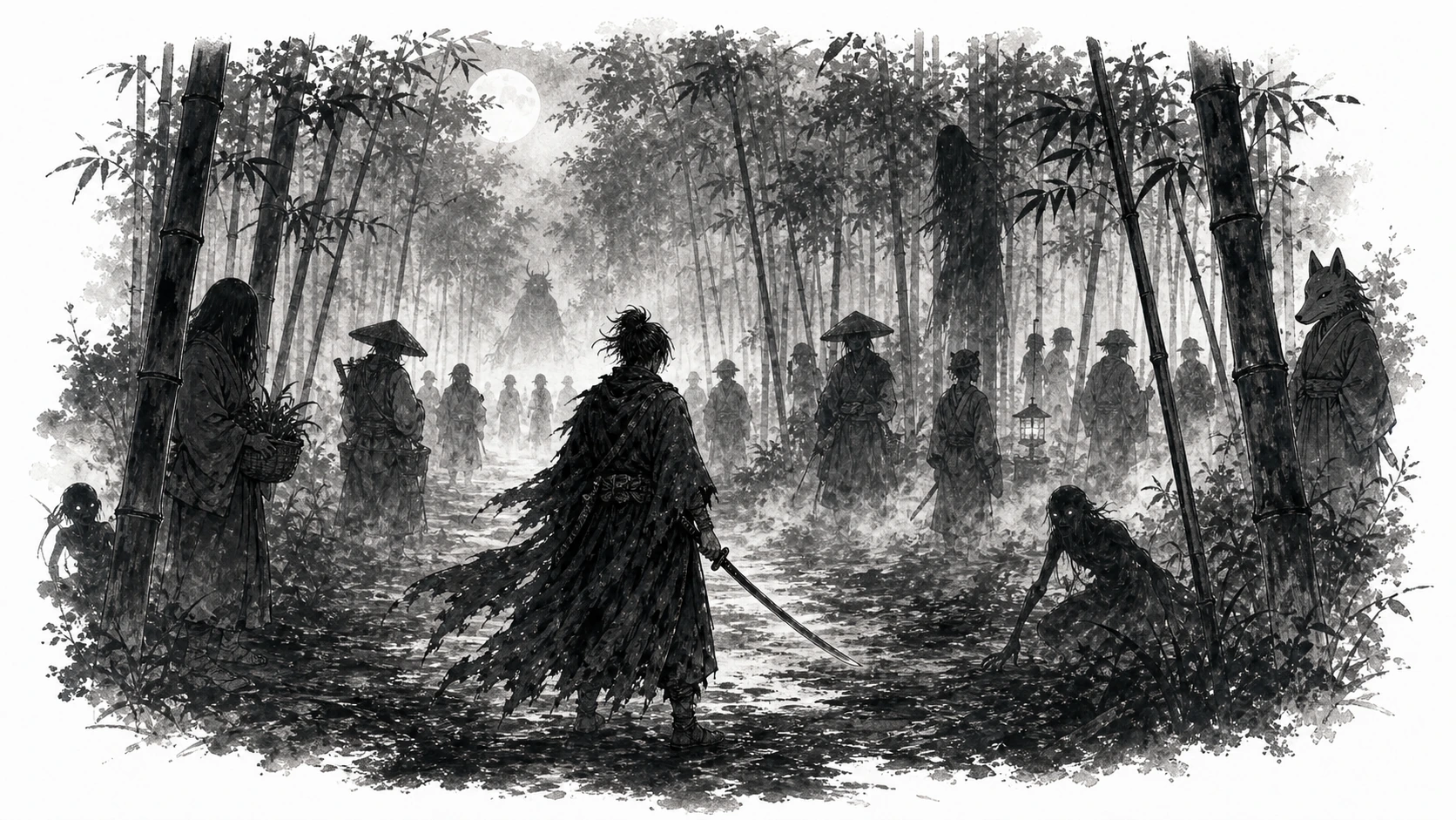 Disguised yoma in the bamboo grove