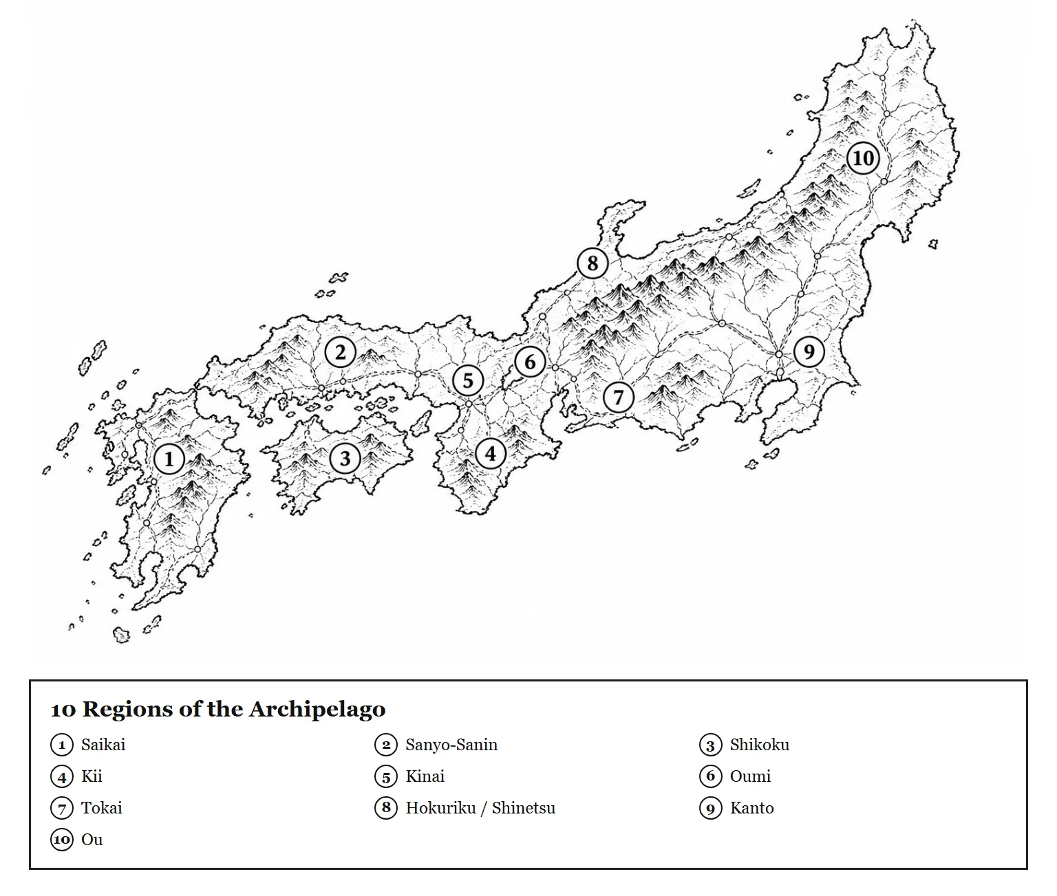 10 Regions of the Archipelago