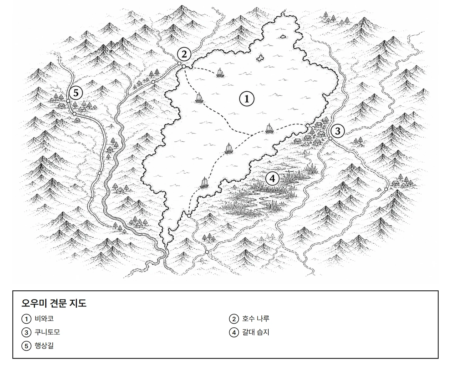 오우미 견문 지도