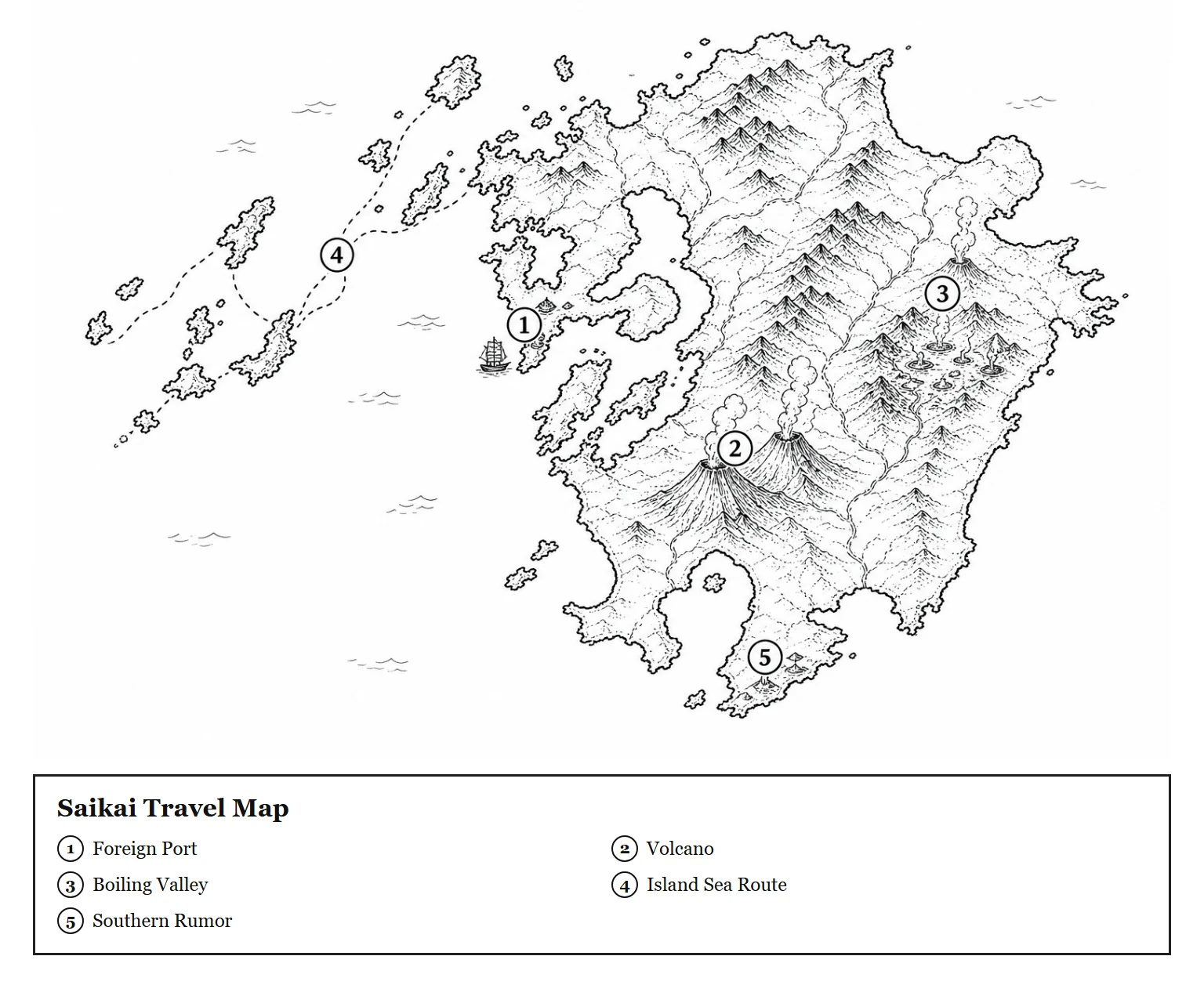 Saikai Travel Map